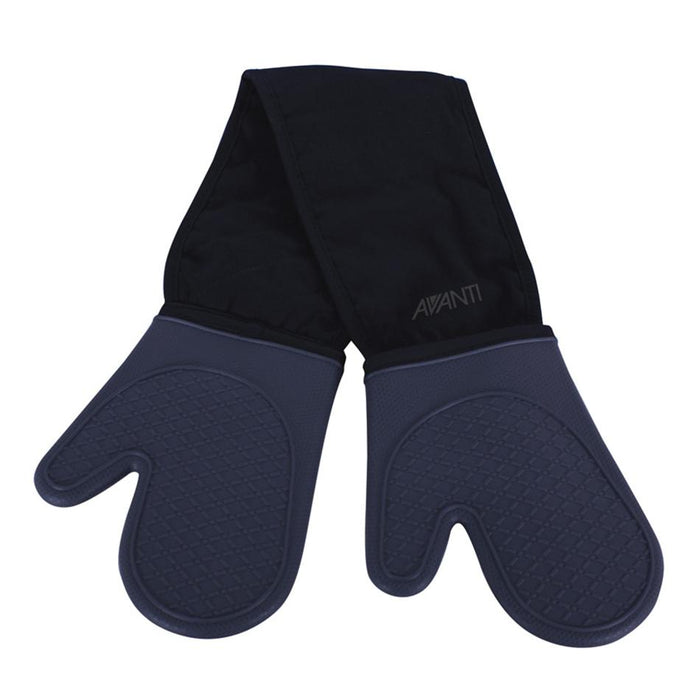 Avanti Silicone Double Oven Mitts - Charcoal 16585 1