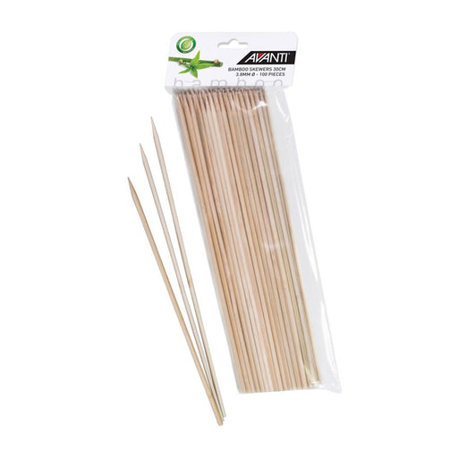 Avanti Bamboo Skewers 30Cm - 100 Piece Pack 16690 1
