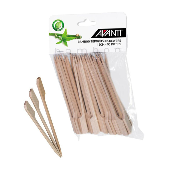 Avanti Bamboo Tepokushi Skewers 12Cm 50Piece Pack 16693 1