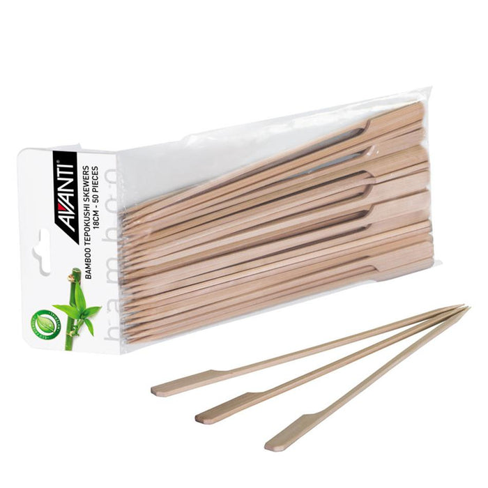 Avanti Bamboo Tepokushi Skewers 18Cm 50Piece Pack 16694 1
