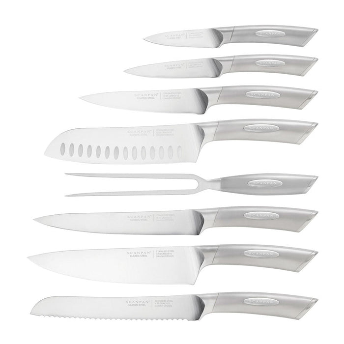 Scanpan Classic Steel 9 Piece Knife Block Set 2