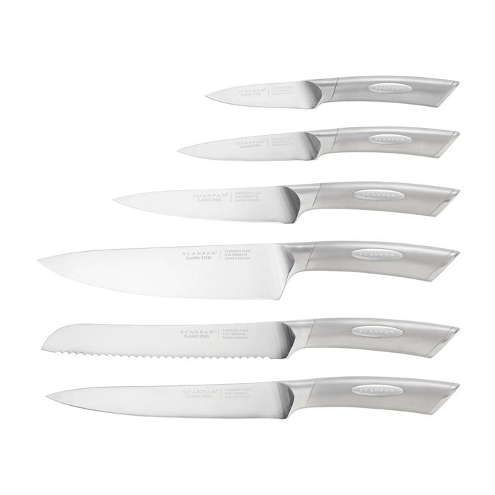 Scanpan Classic Steel 7 Piece Step Knife Block Set 2