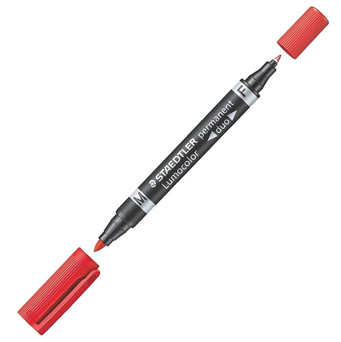 Staedtler Lumocolor Duo Perm Marker Red