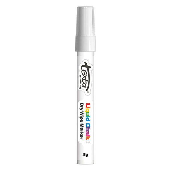 TEXTA LIQUID CHALK MARKER DRY WIPE WHITE