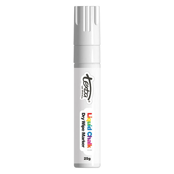 TEXTA JUMBO LIQUID CHALK MARKER DRY WIPE WHITE