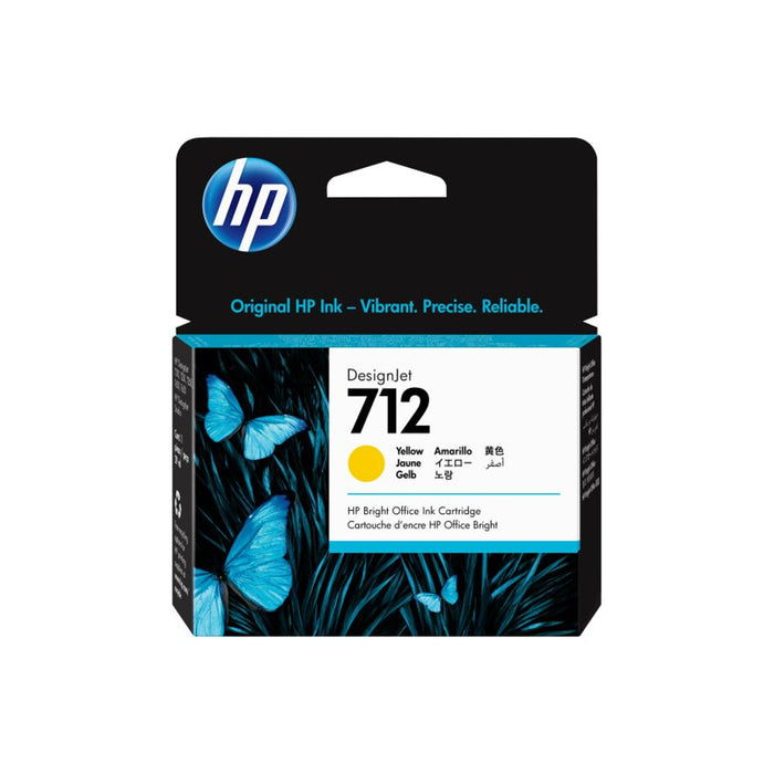 HP #712 29ml  Yellow Cartridge 3ED69A