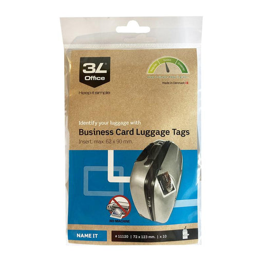3L Business Card Luggage Tags 62x90mm 10 Pack 231677_1