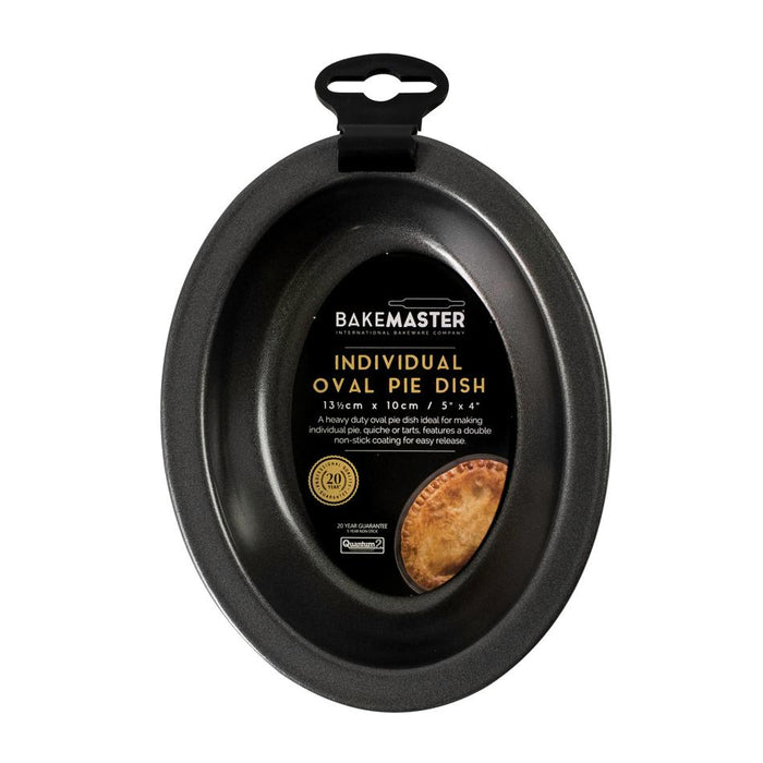 Bakemaster Individual Oval Pie Dish, 13.5 X 10 X 3Cm - Non-Stick 3