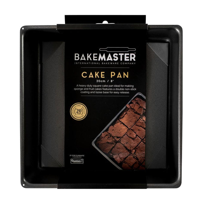 Bakemaster Loose Base Sq Deep Cake Pan, 20 X 20 X 7Cm - Non-Stick 3
