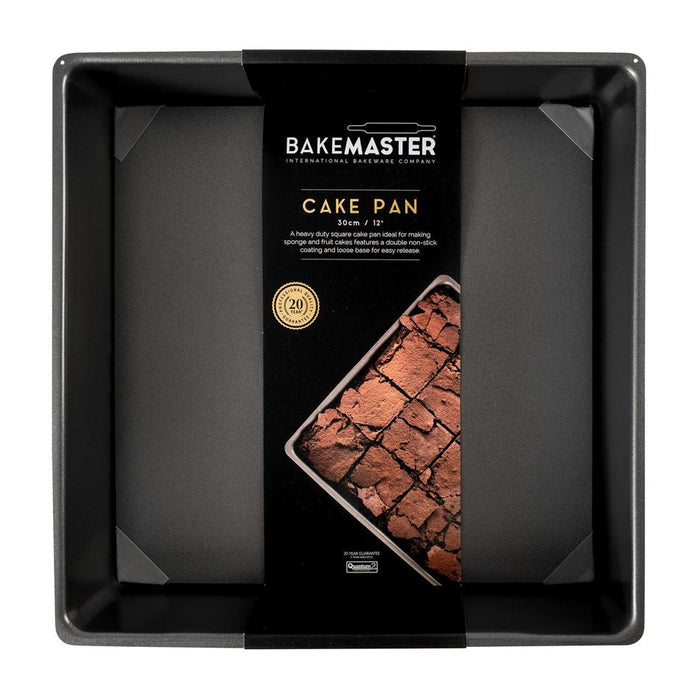 Bakemaster Loose Base Sq Deep Cake Pan, 30 X 30 X 9Cm - Non-Stick 3
