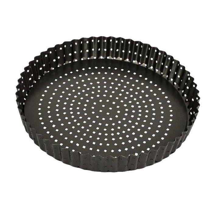 Bakemaster Perfect Crust Loose Base Quiche Pan, 25Ø X 3.5Cm - Non-Stick 40103 1