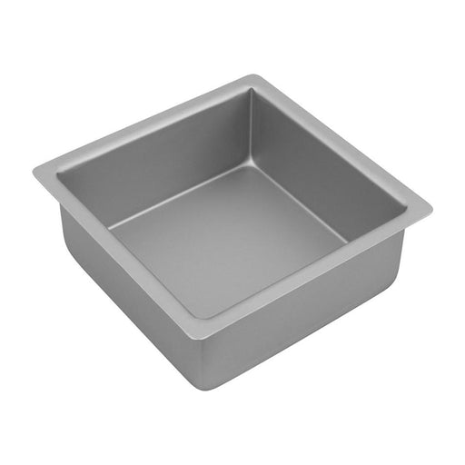 Bakemaster Silver Anodised Square Cake Pan, 17.5 X 7.5Cm 40225 1