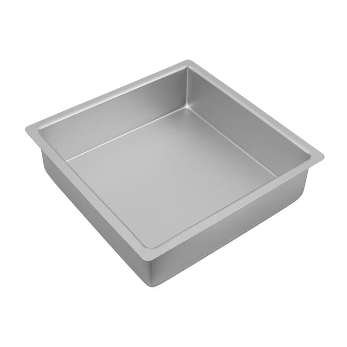 Bakemaster Silver Anodised Square Cake Pan, 25 X 7.5Cm 40228 1