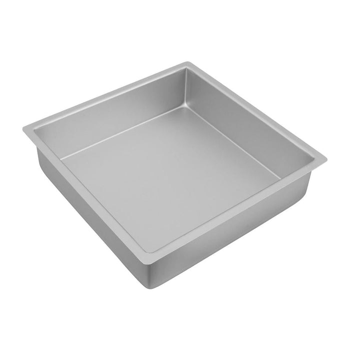 Bakemaster Silver Anodised Square Cake Pan, 27.5 X 7.5Cm 40229 1