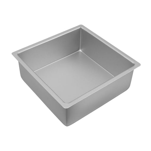 Bakemaster Silver Anodised Square Deep Cake Pan, 25 X 10Cm 40239 1