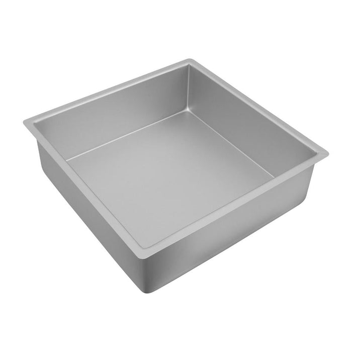 Bakemaster Silver Anodised Square Deep Cake Pan, 30.5 X 10Cm 40241 1
