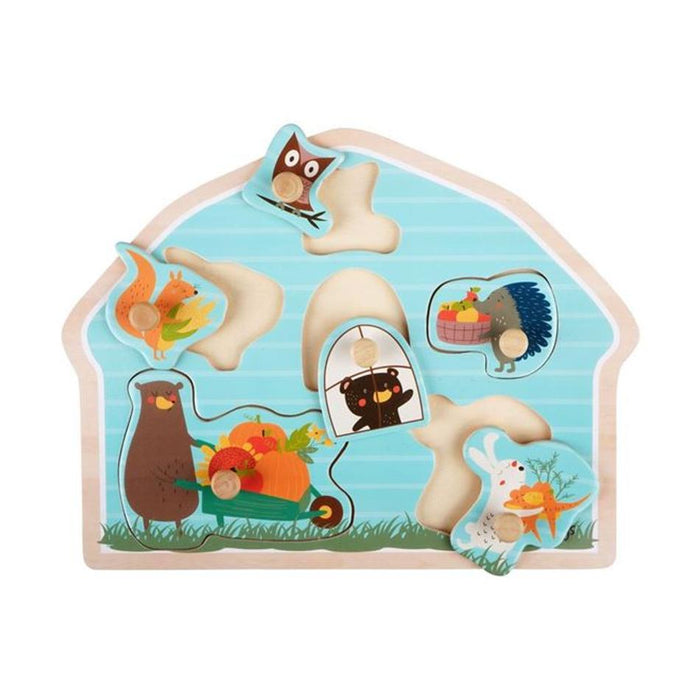 Holdson Barbo Little Woodies Wooden Peg Puzzle 54260