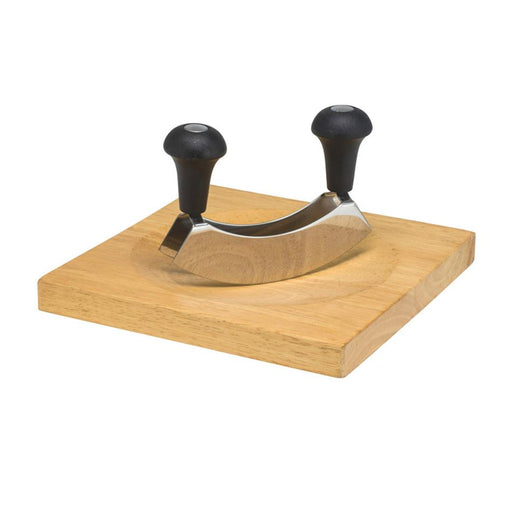 Avanti Double Blade Mezzaluna With Chopping Board Set - 15Cm 70029 1