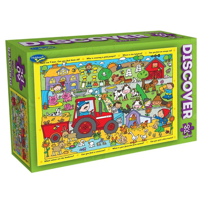 Holdson Puzzle - Discover 60pc (Farm) 73085