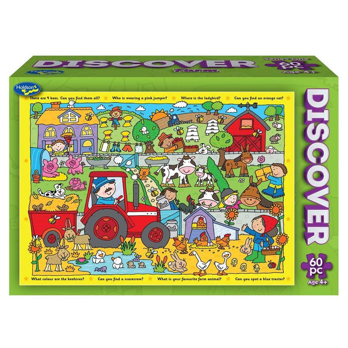 Holdson Puzzle - Discover 60pc (Farm) 73085