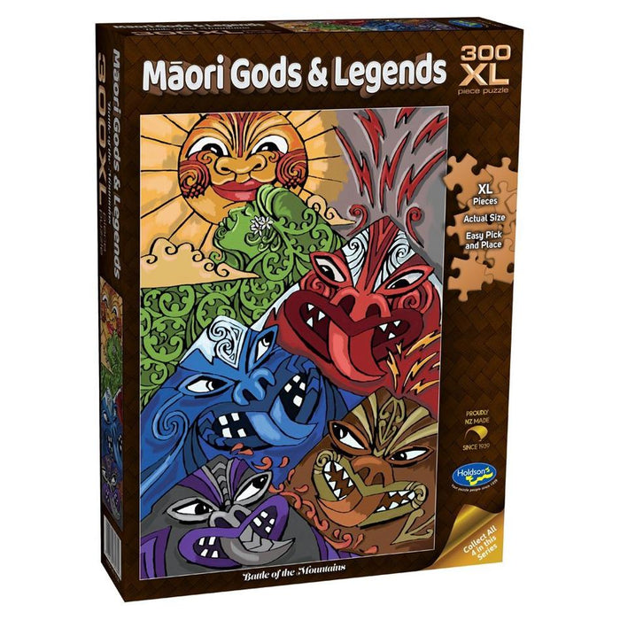 Puzzle - Māori Gods & Legends, 300pc XL (Battle of the Mountains)