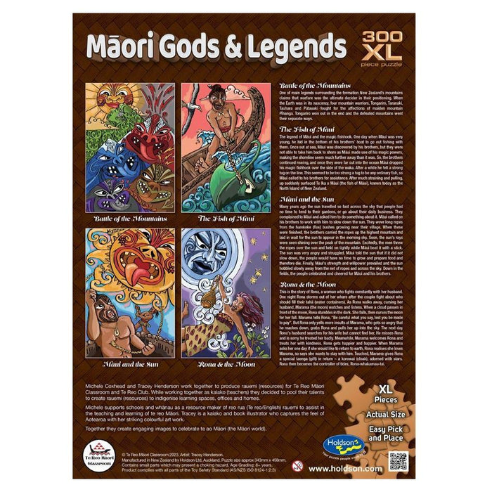 Puzzle - Māori Gods & Legends, 300pc XL (Battle of the Mountains)