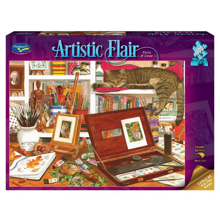 Holdson Puzzle - Artistic Flair, 1000pc (Paint & Draw) 77507