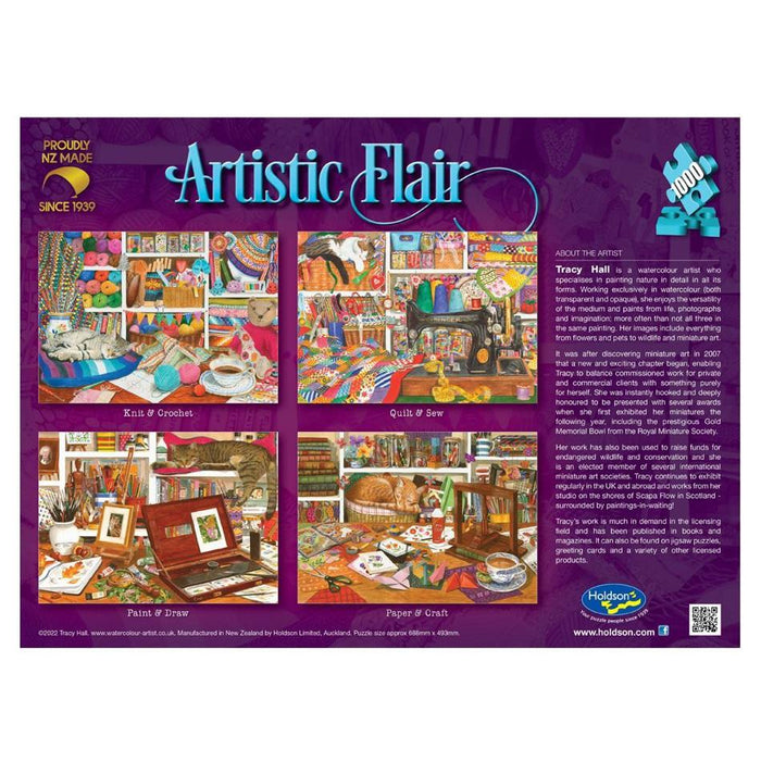 Holdson Puzzle - Artistic Flair, 1000pc (Paint & Draw) 77507