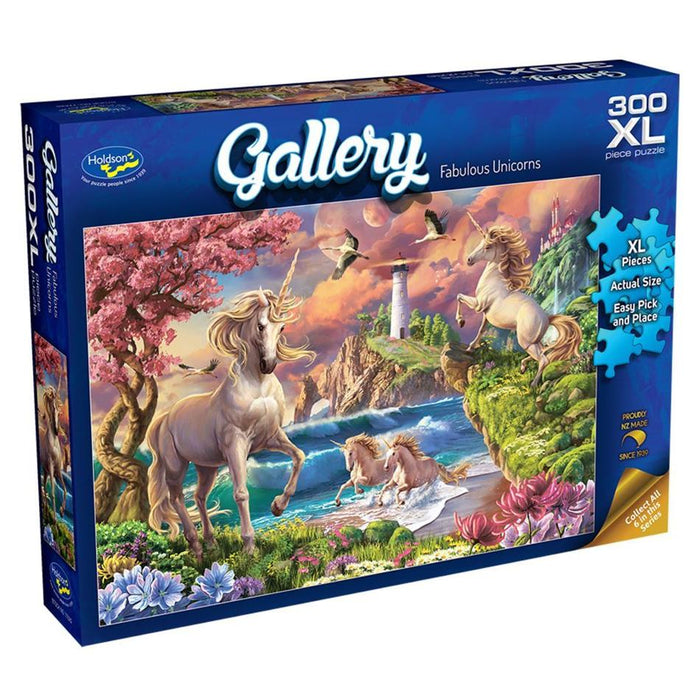 Holdson Puzzle - Gallery Series 9, 300pc XL (Fabulous Unicorns) 77520