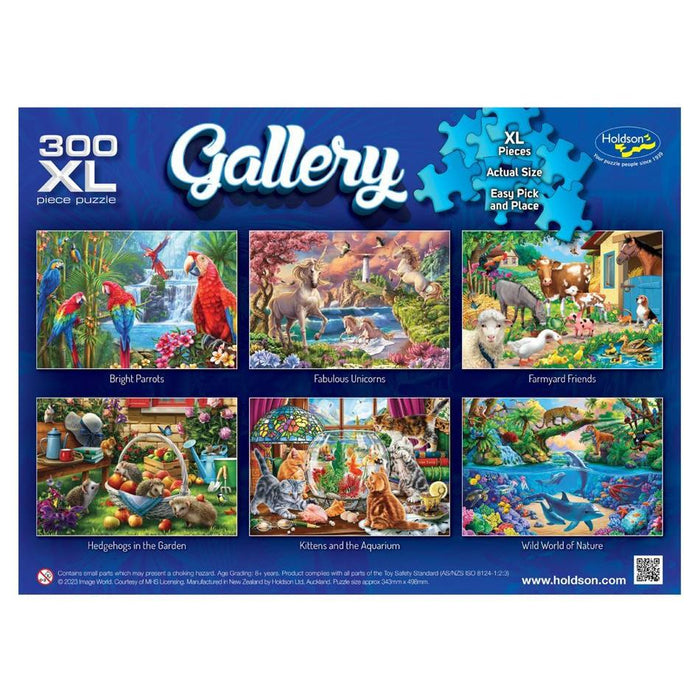 Holdson Puzzle - Gallery Series 9, 300pc XL (Fabulous Unicorns) 77520