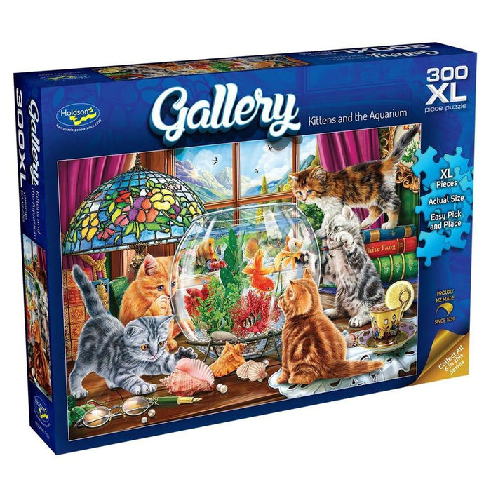 Holdson Puzzle - Gallery Series 9, 300pc XL (Kittens and the Aquarium)