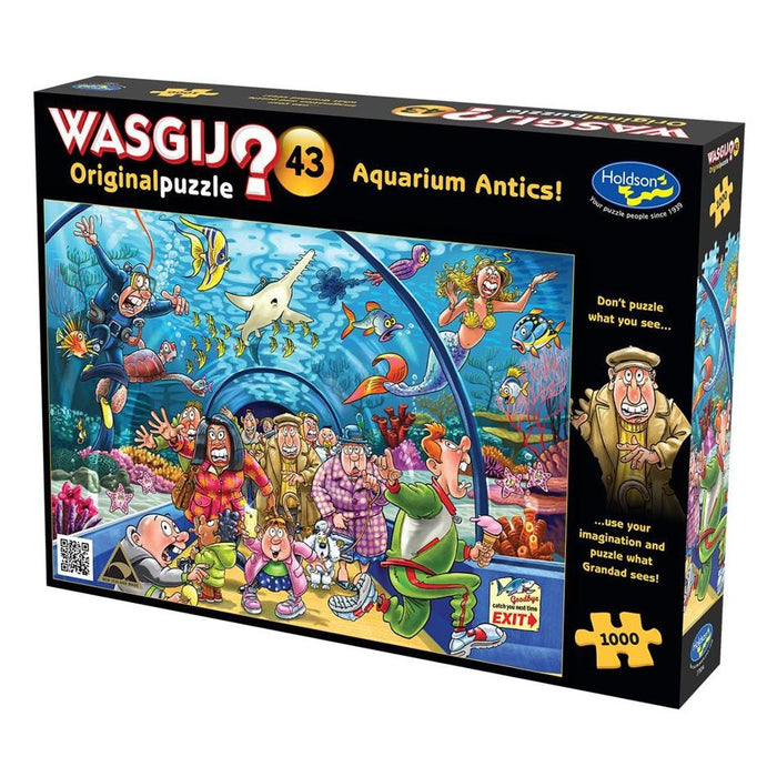 Holdson Puzzle - Wasgij Original 43, 1000pc (Aquarium Antics) 77634