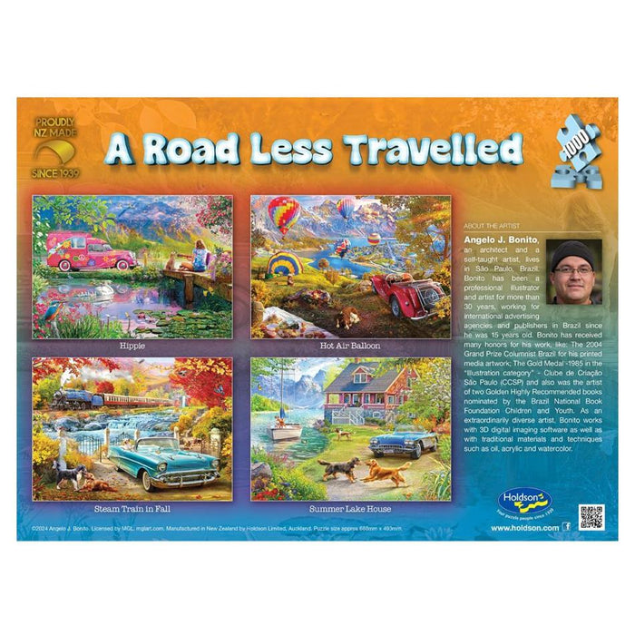 Holdson Puzzle - A Road Less Travelled, 1000pc (Hot Air Balloon)