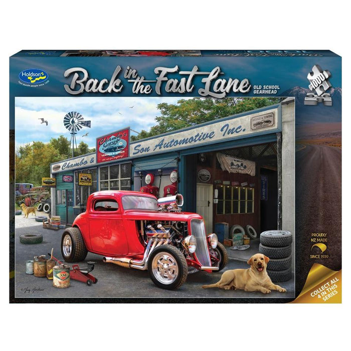 Holdson Puzzle - Back in the Fast Lane, 1000pc (Old School Gearhead)