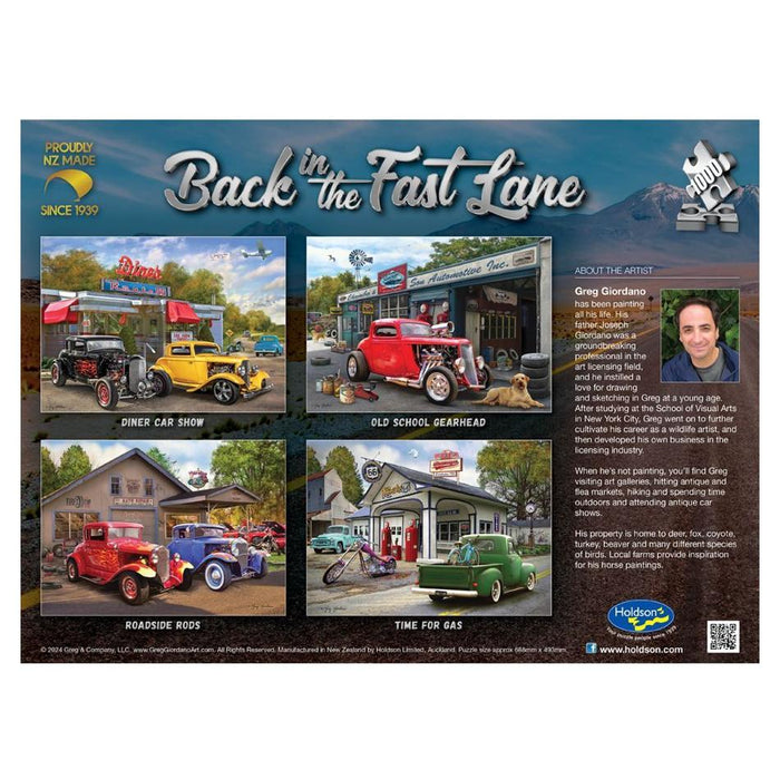 Holdson Puzzle - Back in the Fast Lane, 1000pc (Old School Gearhead)