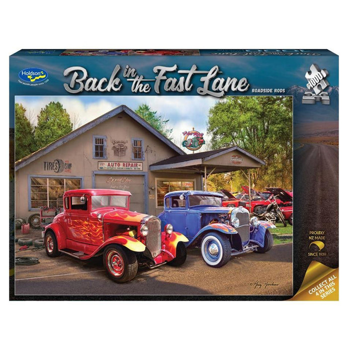 Holdson Puzzle - Back in the Fast Lane, 1000pc (Roadside Rods) 77790