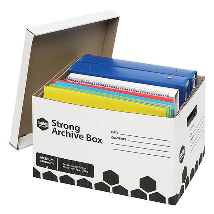 Marbig Archive Box Strong 3Pk 80024R!3