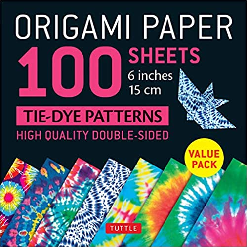 Origami Paper 100 sheets Tie-Dye Patterns 6 inch (15 cm): High-Quality Origami Sheets Printed with 8 Different Designs: Instructions for 8 Projects Included - Tuttle Publishing