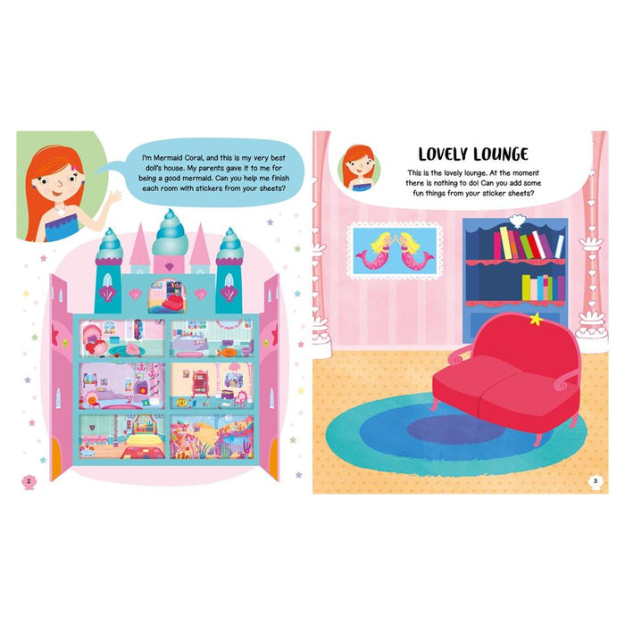 Mermaid Dolls House Sticker Book