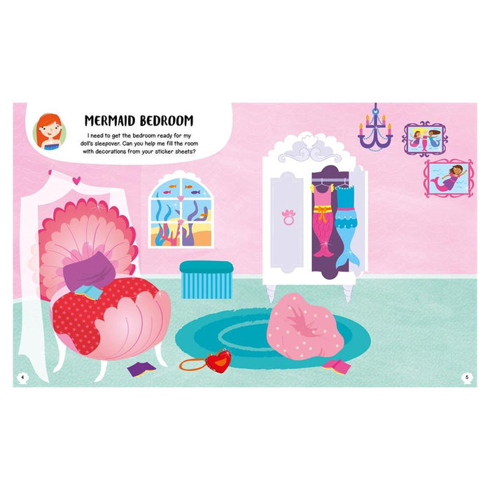 Mermaid Dolls House Sticker Book