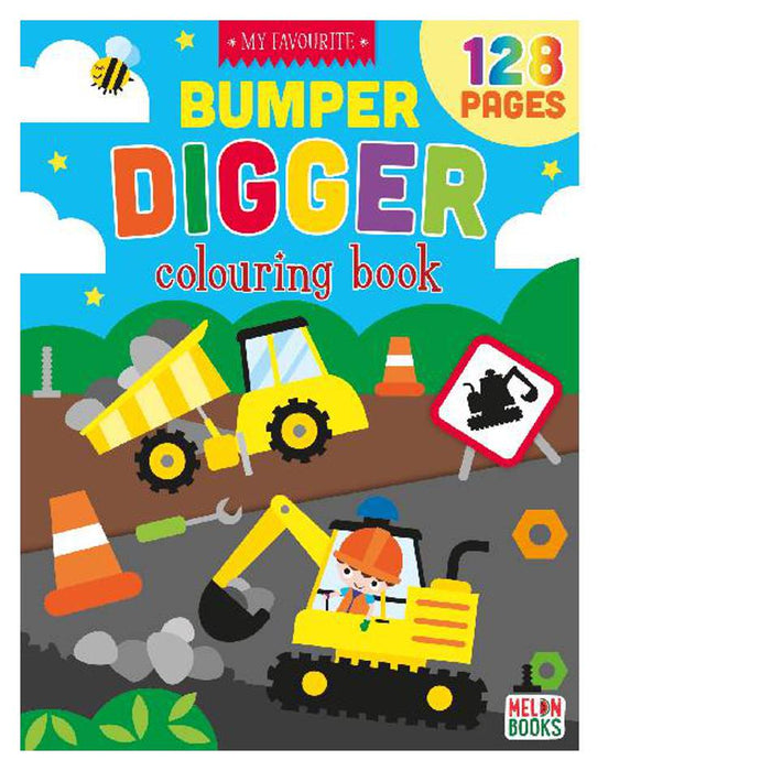 My Favourite Diggers Bumper Colouring Book