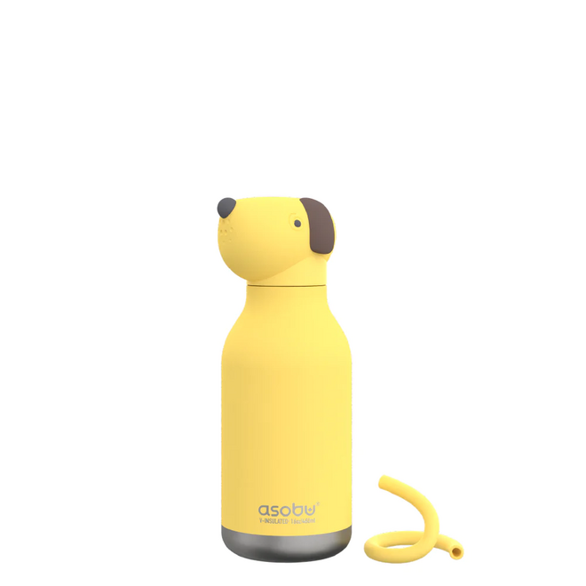 Asobu Bestie Dog Twin Wall Insulated Bottle 460ml Yellow