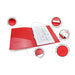 Acme Antibacterial A4 Ring Binder 35mm Red 999011_4