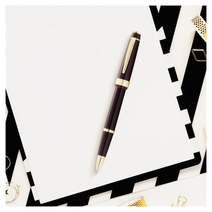 Acme Bailey Light Burgundy Rollerball Pen 1001444_2