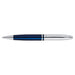 Acme Calais Chrome & Blue Lacquer Ballpoint Pen 1000843_1