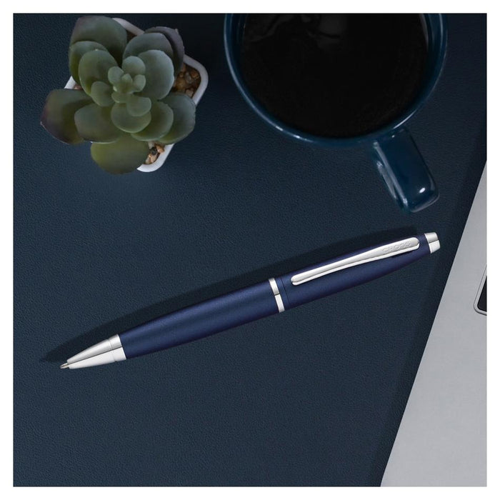 Acme Calais Matt Metallic Blue Ballpoint Pen 1001465_2