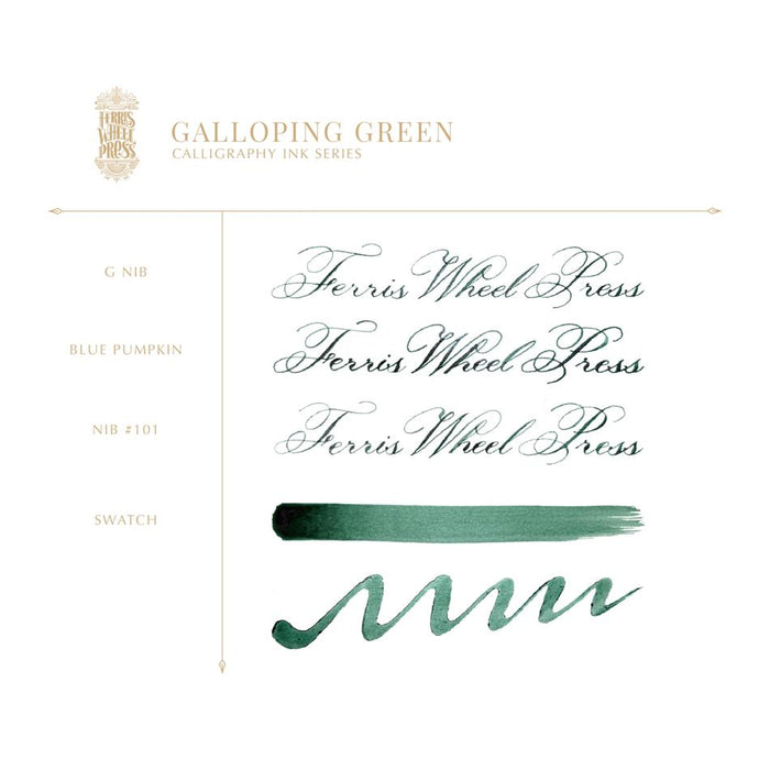Acme Calligraphy Ink 28ml Galloping Green 1002568_2