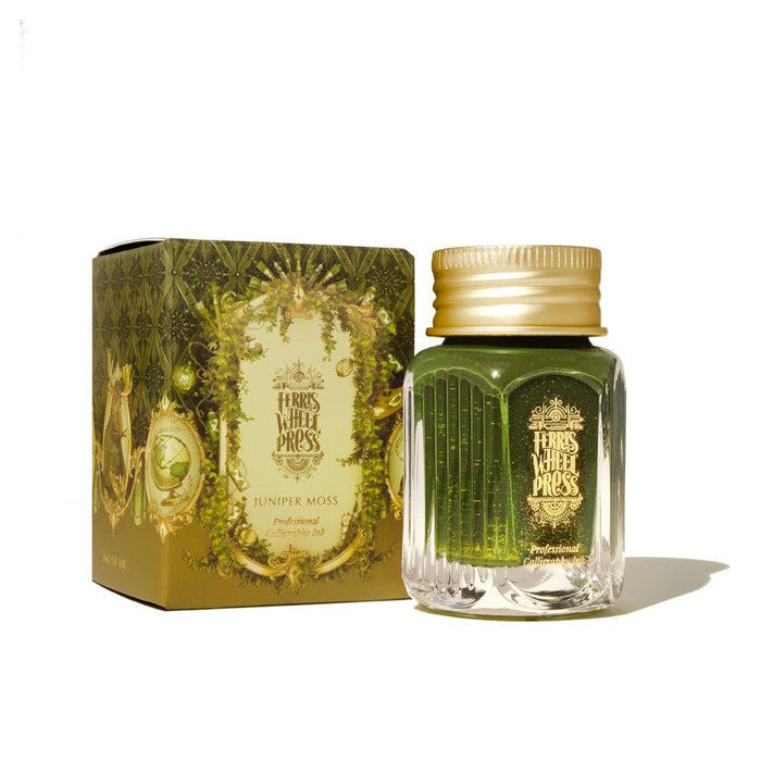 Acme Calligraphy Ink 28ml Juniper Moss with Gold Shimmer_1