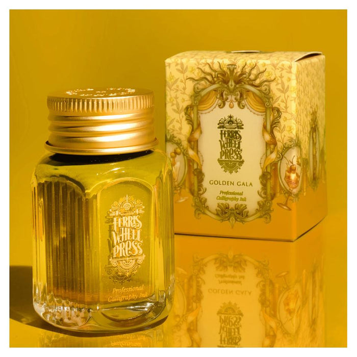 Acme Calligraphy Ink Golden Gala 28ml - Sparkling Gold_3