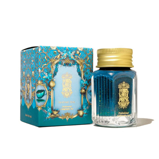 Acme Calligraphy Ink Teatime Teal 28ml - Gold Shimmer 1000022_1